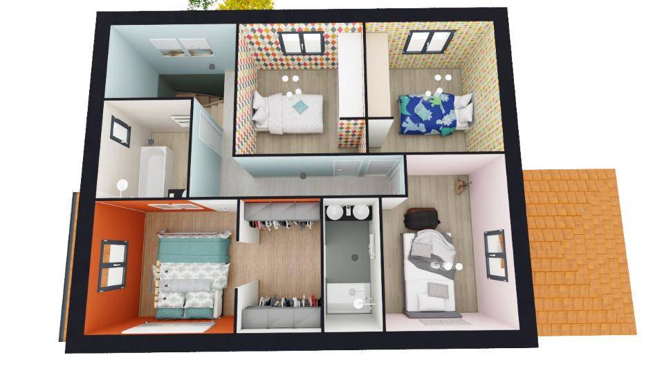 Programme terrain + maison à Douvres en Ain (01) de 115 m² à vendre au prix de 280000€ - 4