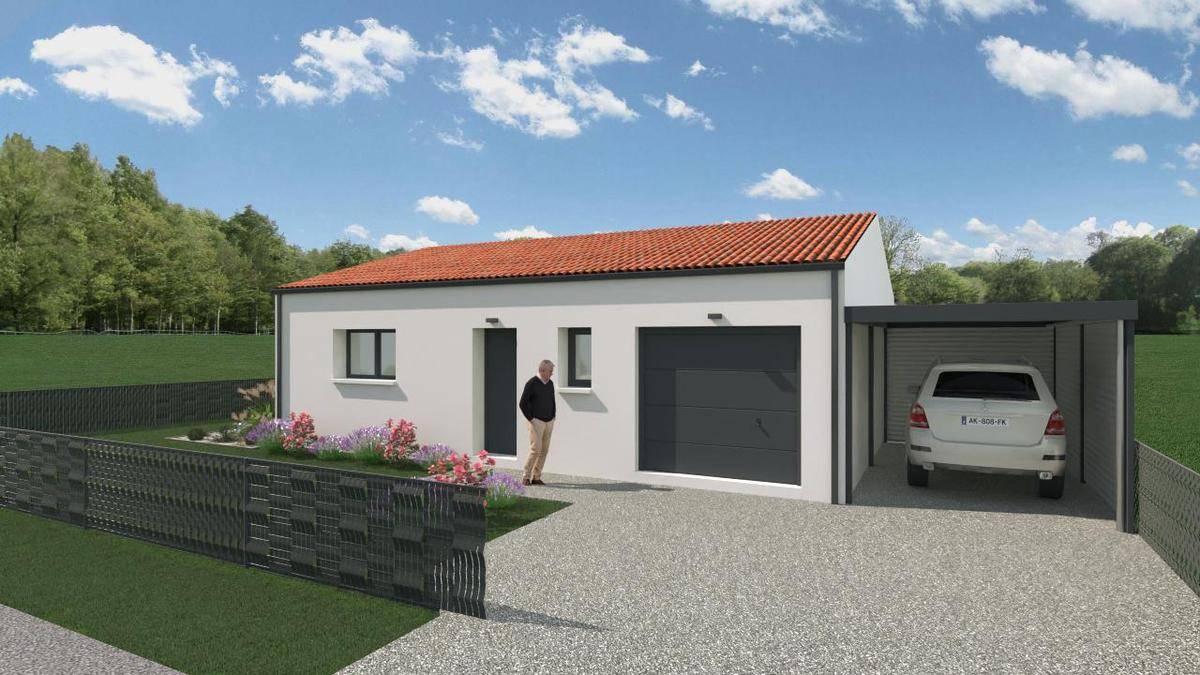 Programme terrain + maison à Saujon en Charente-Maritime (17) de 104 m² à vendre au prix de 308540€ - 2