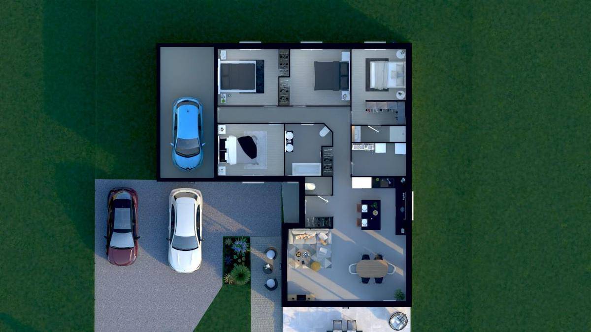 Programme terrain + maison à Saint-Maurice-de-Rémens en Ain (01) de 113 m² à vendre au prix de 330000€ - 3