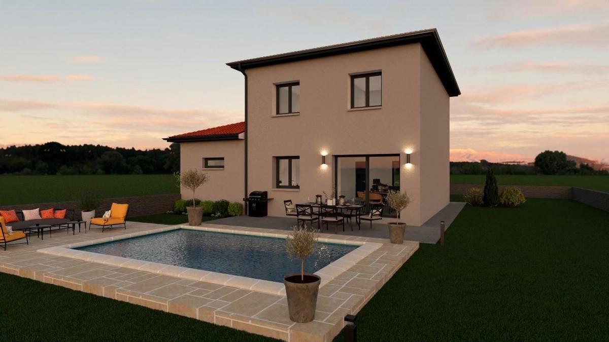 Programme terrain + maison à Saint-Étienne en Loire (42) de 97 m² à vendre au prix de 299400€ - 3