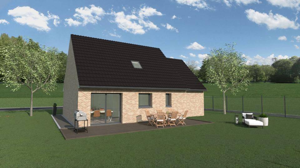 Programme terrain + maison à Sainghin-en-Weppes en Nord (59) de 85 m² à vendre au prix de 329000€ - 2