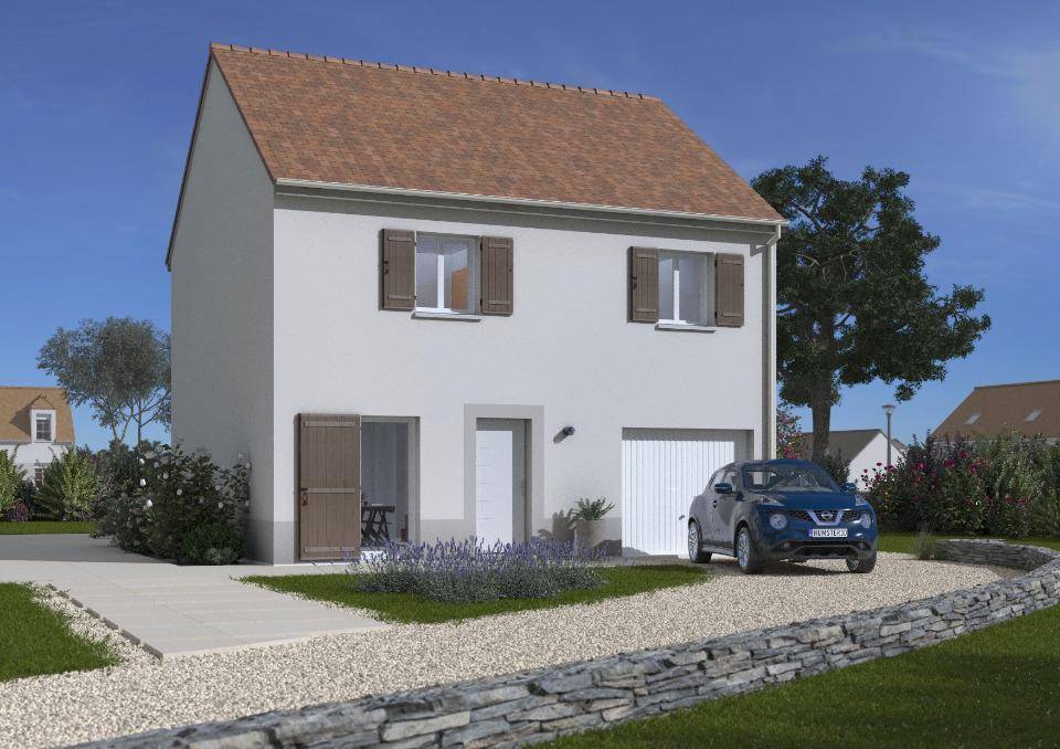 Programme terrain + maison à Montigny-Lencoup en Seine-et-Marne (77) de 89 m² à vendre au prix de 233590€ - 1