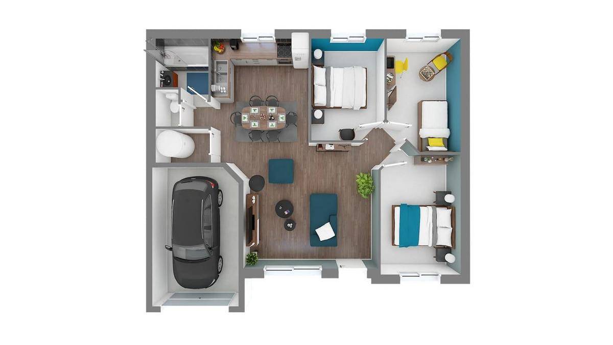 Programme terrain + maison à Équevillon en Jura (39) de 75 m² à vendre au prix de 161999€ - 4