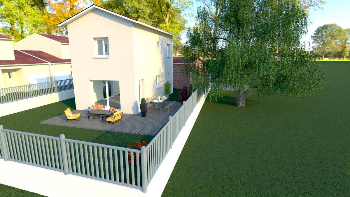 Programme terrain + maison à Mornant en Rhône (69) de 70 m² à vendre au prix de 329200€ - 3