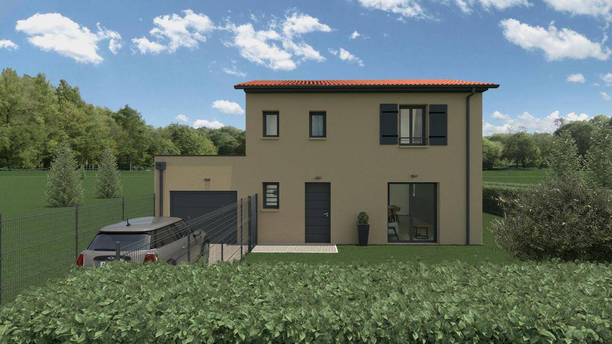 Programme terrain + maison à Montanay en Rhône (69) de 103 m² à vendre au prix de 473430€ - 1