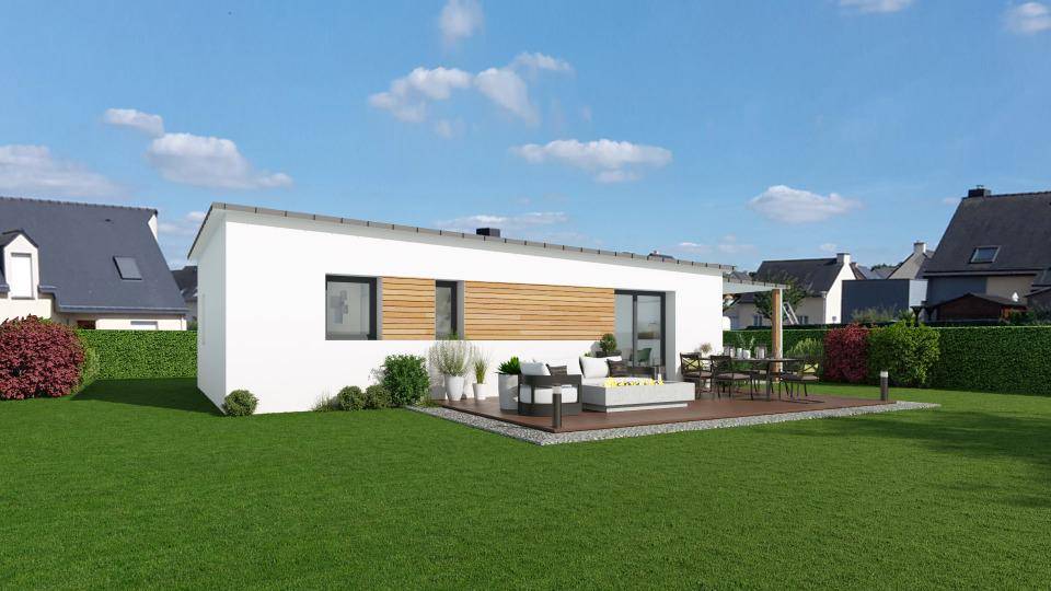 Programme terrain + maison à Kervignac en Morbihan (56) de 60 m² à vendre au prix de 259000€ - 1