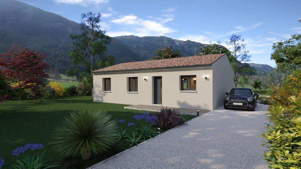 Programme terrain + maison à La Calmette en Gard (30) de 70 m² à vendre au prix de 196000€ - 1