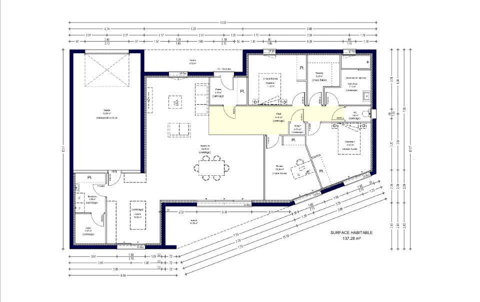 Programme terrain + maison à Saint-Sulpice-les-Feuilles en Haute-Vienne (87) de 137 m² à vendre au prix de 308700€ - 2