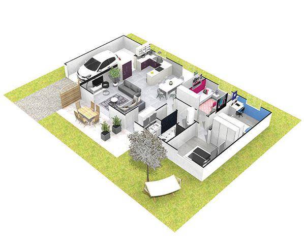 Programme terrain + maison à Pontcharra en Isère (38) de 80 m² à vendre au prix de 252000€ - 2