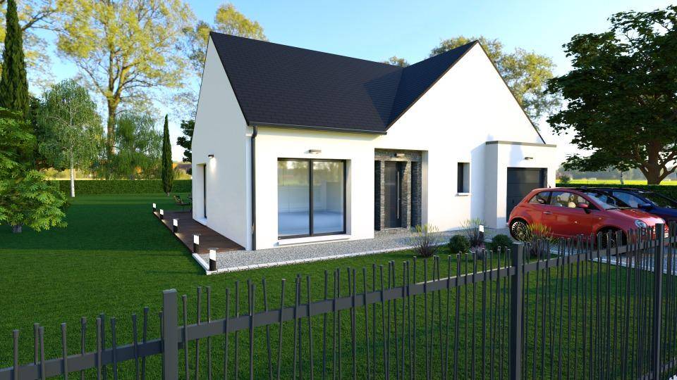Programme terrain + maison à Saint-Laurent-de-Lin en Indre-et-Loire (37) de 110 m² à vendre au prix de 226500€ - 4