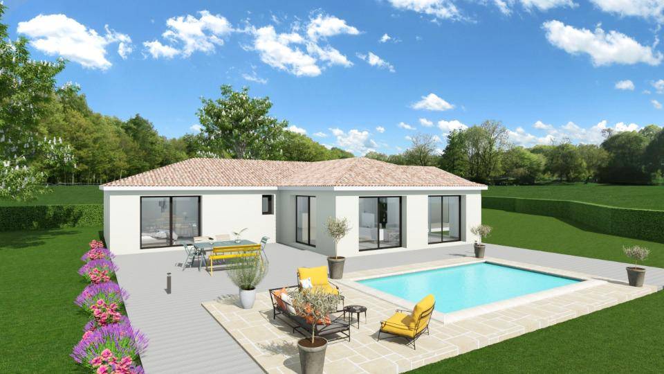 Programme terrain + maison à Besse-sur-Issole en Var (83) de 100 m² à vendre au prix de 385000€ - 1