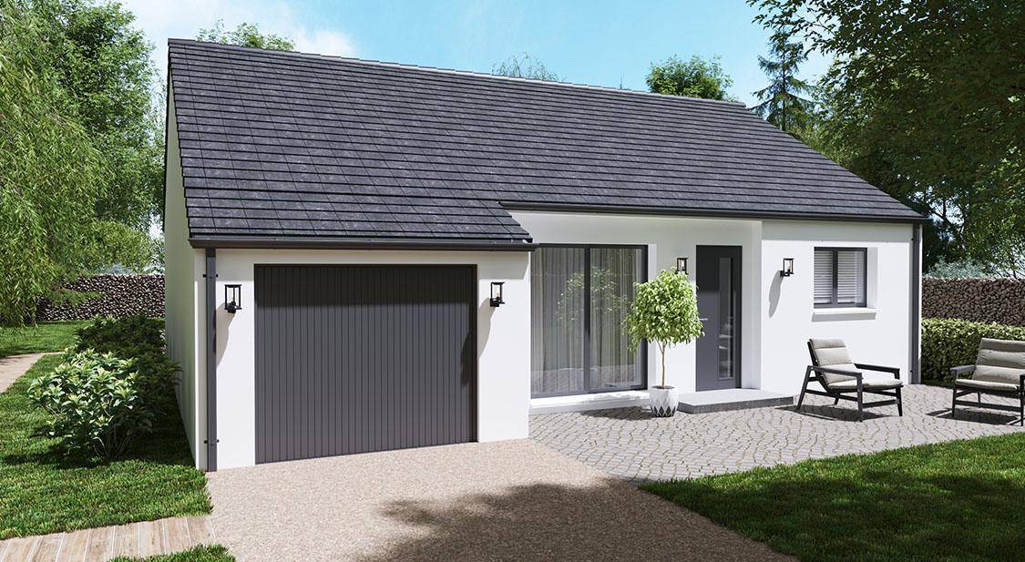 Programme terrain + maison à Saint-Pierre-le-Moûtier en Nièvre (58) de 73 m² à vendre au prix de 131271€ - 1