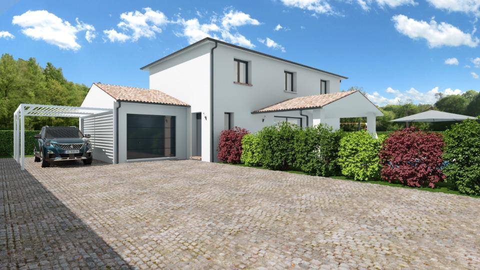 Programme terrain + maison à Saint-Félix-Lauragais en Haute-Garonne (31) de 115 m² à vendre au prix de 261508€ - 1