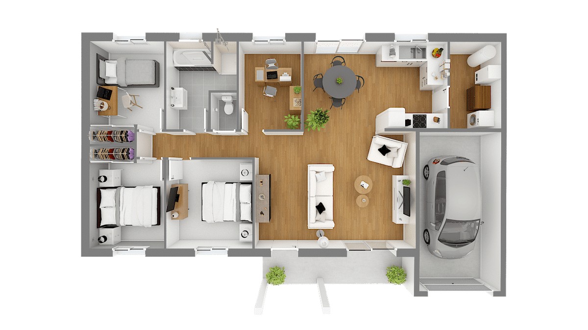 Programme terrain + maison à Garnerans en Ain (01) de 90 m² à vendre au prix de 228150€ - 4