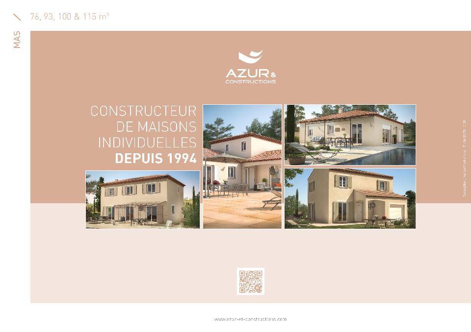 Programme terrain + maison à Istres en Bouches-du-Rhône (13) de 76 m² à vendre au prix de 319900€ - 4