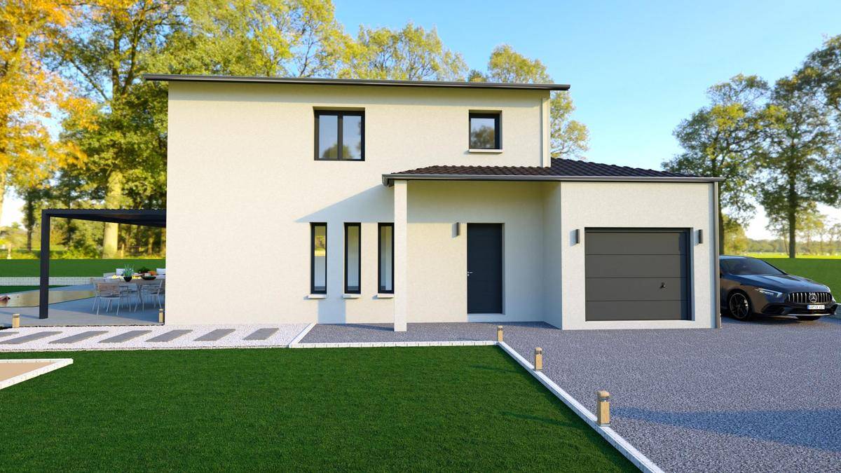 Programme terrain + maison à Belleville-en-Beaujolais en Rhône (69) de 111 m² à vendre au prix de 264000€ - 1