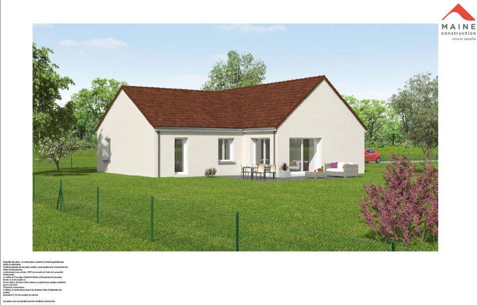Programme terrain + maison à Chemiré-le-Gaudin en Sarthe (72) de 104 m² à vendre au prix de 283000€ - 2