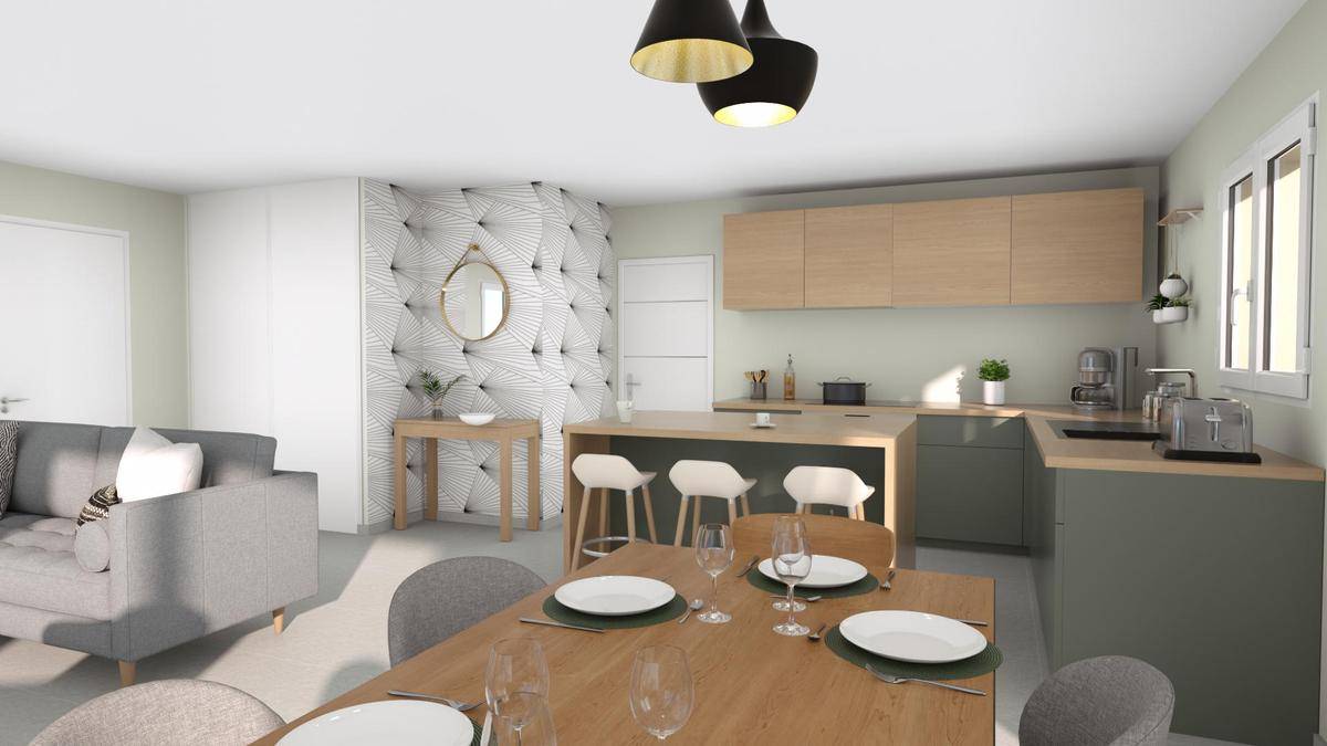 Programme terrain + maison à Montmerle-sur-Saône en Ain (01) de 95 m² à vendre au prix de 409000€ - 4