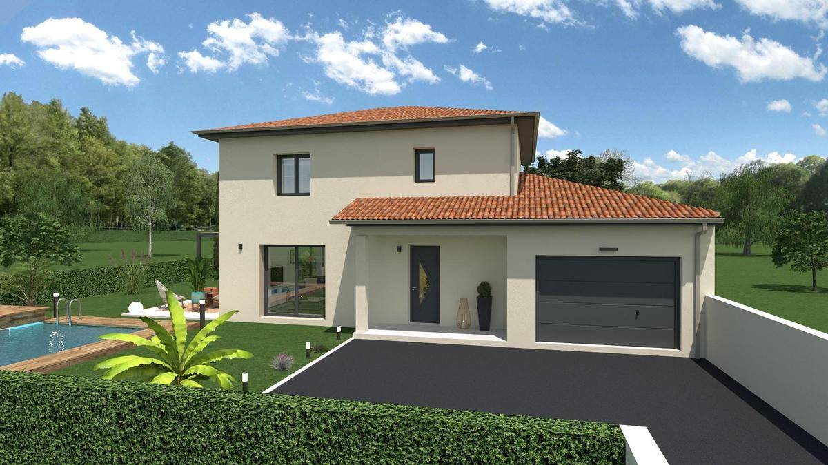 Programme terrain + maison à Romanèche-Thorins en Saône-et-Loire (71) de 110 m² à vendre au prix de 298000€ - 1