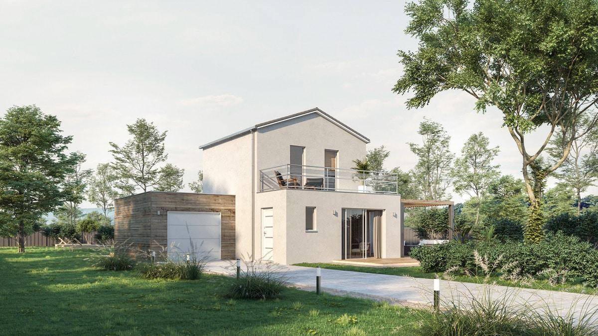 Programme terrain + maison à Semussac en Charente-Maritime (17) de 84 m² à vendre au prix de 273164€ - 1