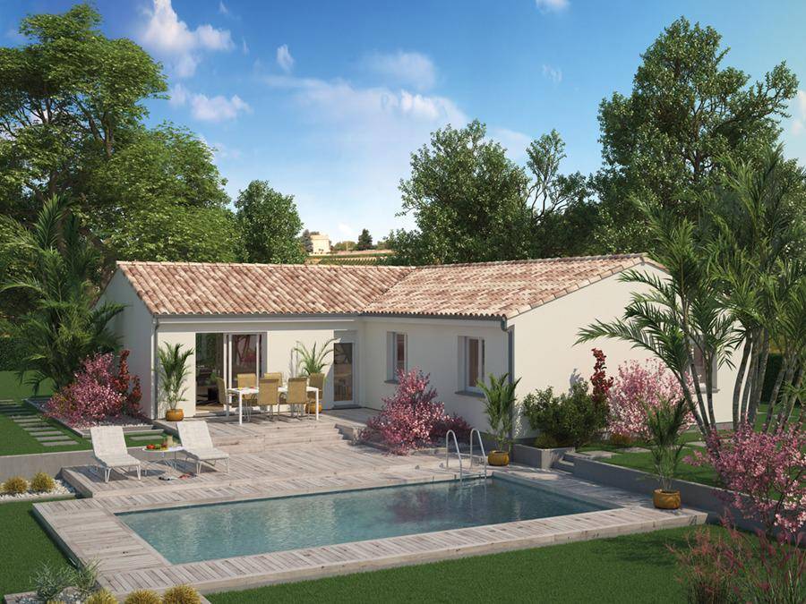 Programme terrain + maison à Colombiers en Charente-Maritime (17) de 85 m² à vendre au prix de 223000€ - 1