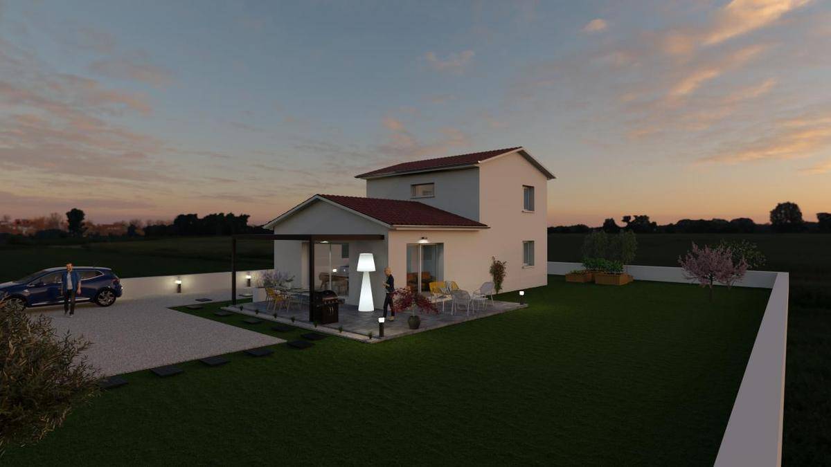 Programme terrain + maison à Crêches-sur-Saône en Saône-et-Loire (71) de 96 m² à vendre au prix de 259000€ - 3