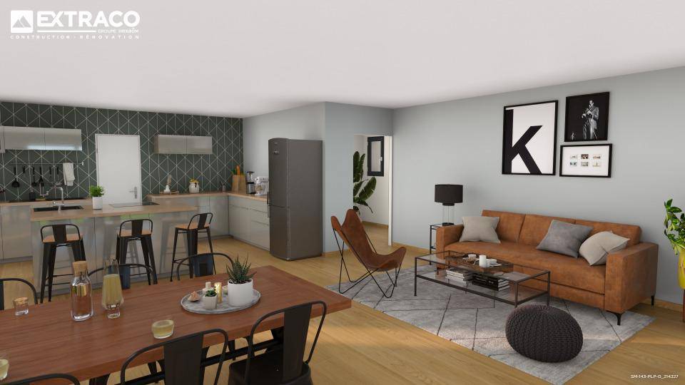 Programme terrain + maison à Buchy en Seine-Maritime (76) de 130 m² à vendre au prix de 271000€ - 2