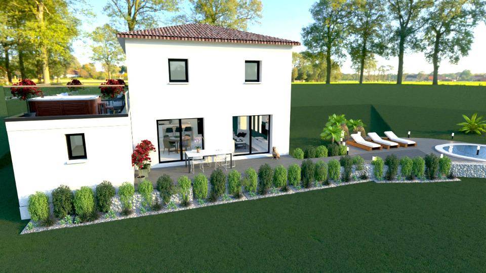 Programme terrain + maison à Saint-Étienne-de-Fontbellon en Ardèche (07) de 87 m² à vendre au prix de 289400€ - 1