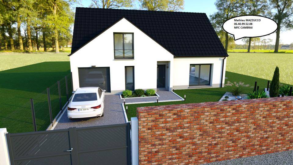 Programme terrain + maison à Walincourt-Selvigny en Nord (59) de 150 m² à vendre au prix de 289323€ - 3