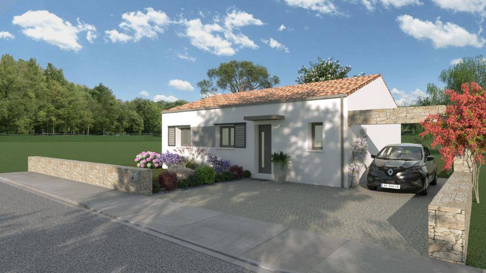 Programme terrain + maison à Clisson en Loire-Atlantique (44) de 81 m² à vendre au prix de 222000€ - 1