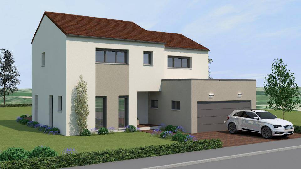 Programme terrain + maison à Sainte-Barbe en Moselle (57) de 120 m² à vendre au prix de 419000€ - 1