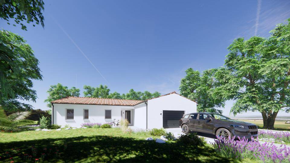 Programme terrain + maison à Gimeux en Charente (16) de 96 m² à vendre au prix de 289700€ - 1