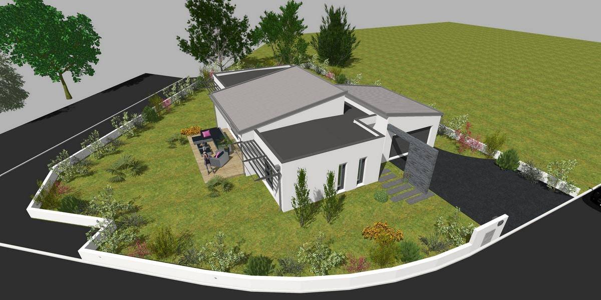 Programme terrain + maison à Puilboreau en Charente-Maritime (17) de 90 m² à vendre au prix de 350688€ - 4