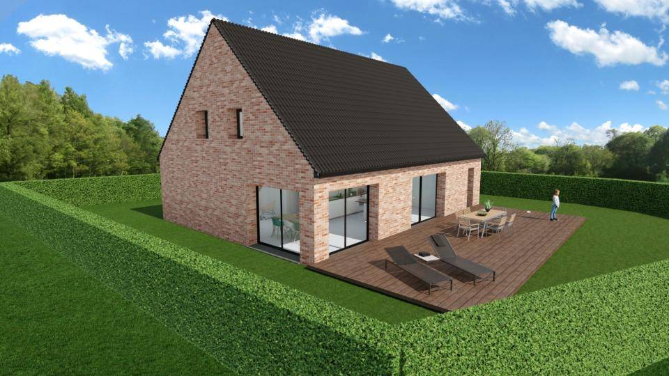 Programme terrain + maison à Quarouble en Nord (59) de 130 m² à vendre au prix de 262000€ - 3