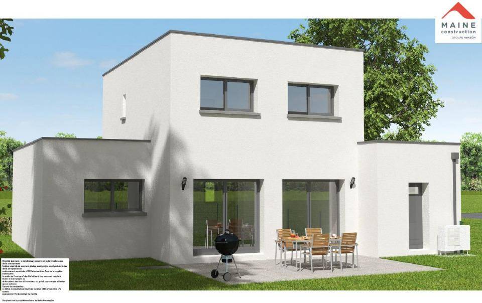 Programme terrain + maison à Pruillé-le-Chétif en Sarthe (72) de 108 m² à vendre au prix de 284000€ - 2