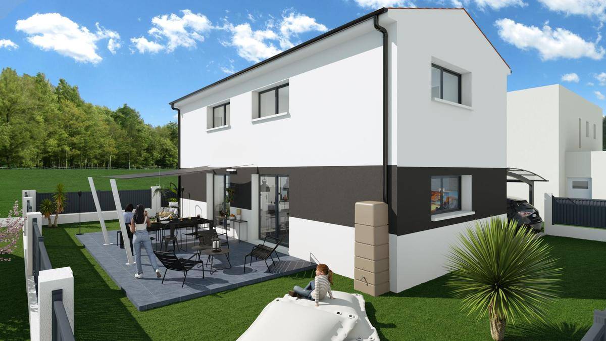 Programme terrain + maison à Riom en Puy-de-Dôme (63) de 110 m² à vendre au prix de 316001€ - 2