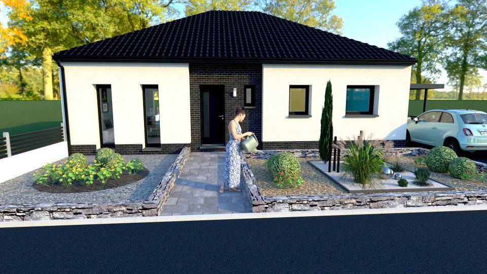 Programme terrain + maison à Liévin en Pas-de-Calais (62) de 93 m² à vendre au prix de 211510€ - 3