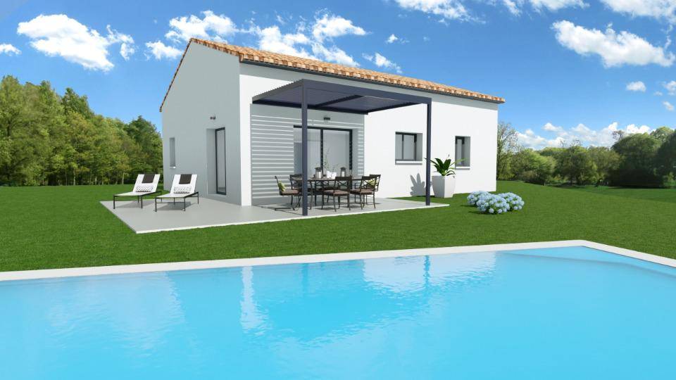 Programme terrain + maison à Saint-Étienne-de-Fontbellon en Ardèche (07) de 96 m² à vendre au prix de 284000€ - 4