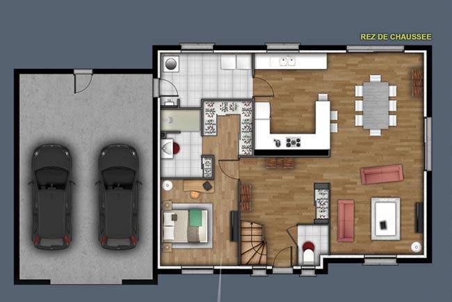 Programme terrain + maison à Le Vaudreuil en Eure (27) de 139 m² à vendre au prix de 417900€ - 3