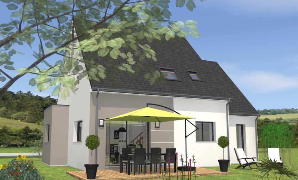 Programme terrain + maison à Huillé-Lézigné en Maine-et-Loire (49) de 110 m² à vendre au prix de 262000€ - 1