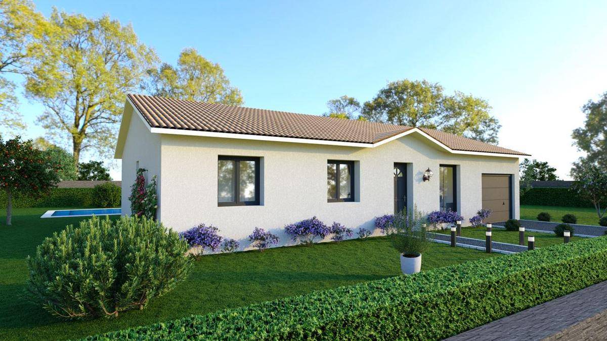 Programme terrain + maison à Crêches-sur-Saône en Saône-et-Loire (71) de 98 m² à vendre au prix de 212500€ - 1