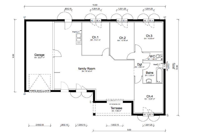 Programme terrain + maison à Saint-Paul-de-Varax en Ain (01) de 95 m² à vendre au prix de 267500€ - 4