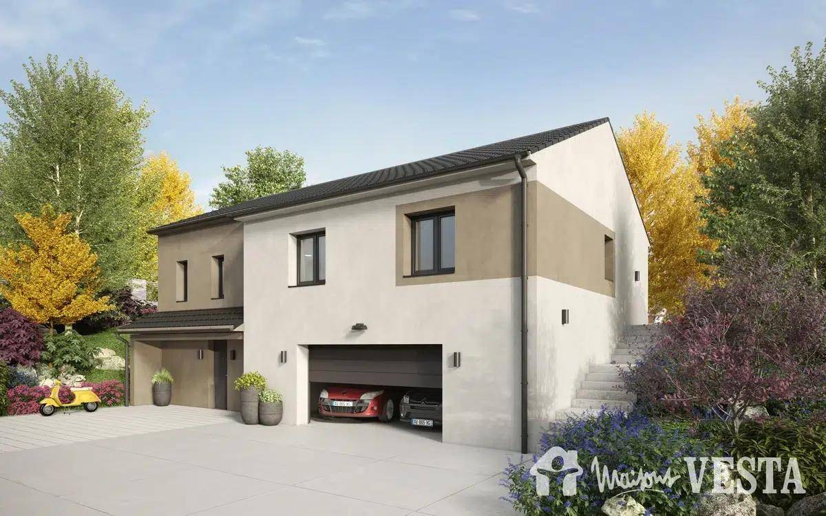 Programme terrain + maison à Bionville-sur-Nied en Moselle (57) de 96 m² à vendre au prix de 219079€ - 1