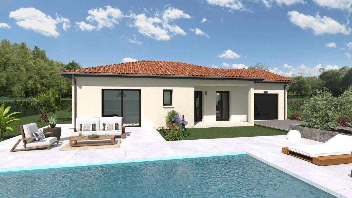Programme terrain + maison à Taponas en Rhône (69) de 98 m² à vendre au prix de 321300€ - 1