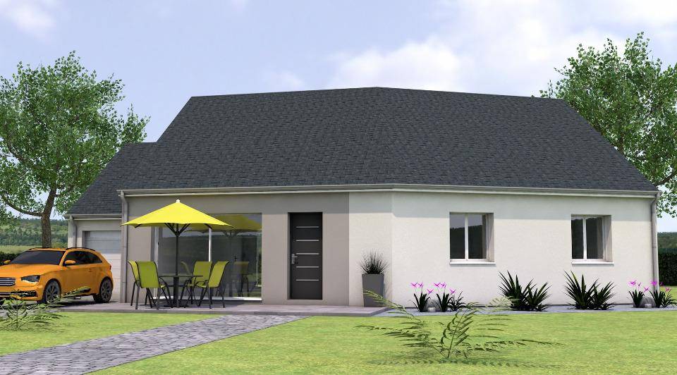 Programme terrain + maison à Champtocé-sur-Loire en Maine-et-Loire (49) de 90 m² à vendre au prix de 224000€ - 1