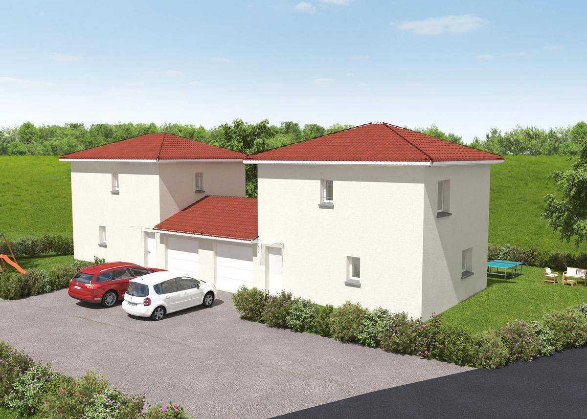 Programme terrain + maison à Soucieu-en-Jarrest en Rhône (69) de 82 m² à vendre au prix de 399000€ - 2