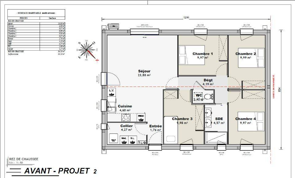 Programme terrain + maison à Aumagne en Charente-Maritime (17) de 84 m² à vendre au prix de 180000€ - 4