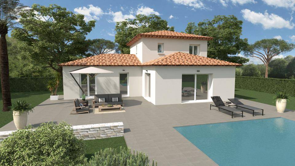 Programme terrain + maison à Mougins en Alpes-Maritimes (06) de 120 m² à vendre au prix de 625000€ - 1