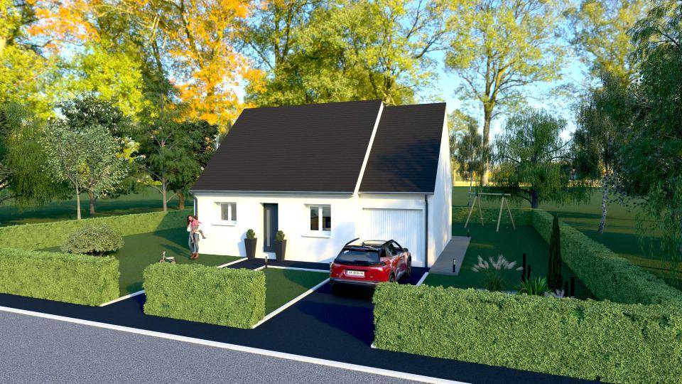 Programme terrain + maison à Saint-Pierre-du-Vauvray en Eure (27) de 50 m² à vendre au prix de 174200€ - 1
