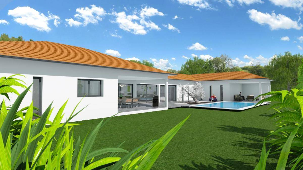 Programme terrain + maison à Les Abrets en Dauphiné en Isère (38) de 146 m² à vendre au prix de 344000€ - 2